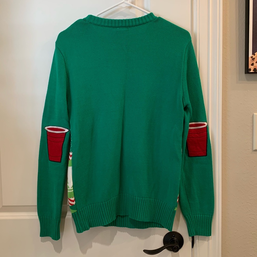 Spencer’s Gifts Ugly Christmas Sweater Most Wonderful Time For Beer Size Small - Picture 2 of 6